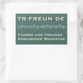 TR-Freunde rechteckiger Aufkleber Rechthoekige Sticker (Tas)