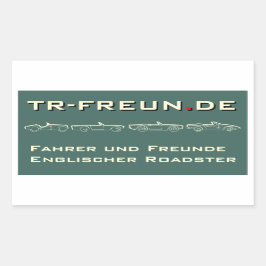 TR-Freunde rechteckiger Aufkleber Rechthoekige Sticker