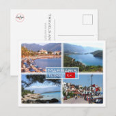 TR Marmaris - Icmeler-strand - Oludeniz Blue Lagoo Briefkaart (Voorkant / Achterkant)