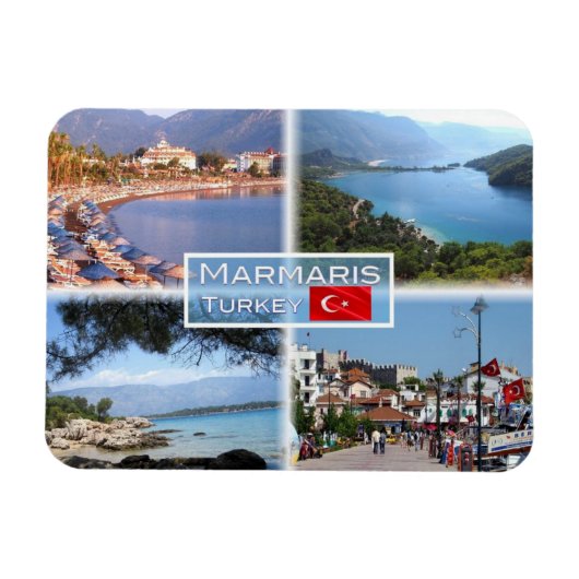 TR Marmaris - Icmeler-strand - Oludeniz Blue Lagoo Magneet (Horizontaal)
