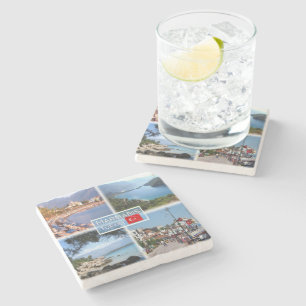 TR Marmaris - Icmeler-strand - Oludeniz Blue Lagoo Stenen Onderzetter