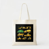 tr,ubkuAanleg van vrachtwagens en graafmachines Tote Bag (Voorkant)