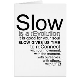 Traag is een revolution Manifesto-kaart