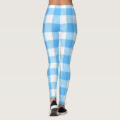 Traag-levend Zomer Hemel Plaid Leggings (Achterkant)