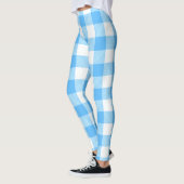 Traag-levend Zomer Hemel Plaid Leggings (Links)