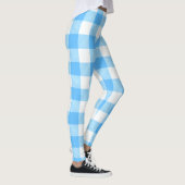 Traag-levend Zomer Hemel Plaid Leggings (Rechts)