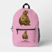 TRAAG MET OPZET. BEDRUKTE RUGZAK (Voorkant)