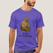 TRAAG MET OPZET. T-SHIRT (Voorkant)