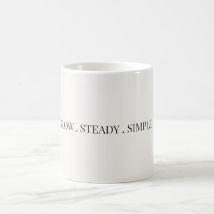 Traag, Stabiel, Eenvoudige Minimalistische Estheti Koffiemok