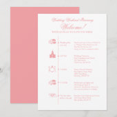 Traagheidslijn voor weddenschappen programmakaart (Voorkant / Achterkant)