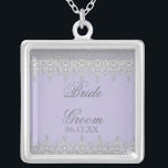 Traan Drop Lace, Blauwgroen blauw - Brides Pendant Zilver Vergulden Ketting<br><div class="desc">Vintage Weddings is een sterke hedendaagse trend, net als rustige bruiloften die elementen gebruiken. Deze werfpartij past met de tear Drop Lace-uitnodigingsset aan en heeft zowel moderne als antiek elementen om de moderne bruid tevreden te stellen. Verander de namen voor elk lid van de bruidspartij en maak hen uw speciaal...</div>