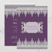 Traan Drop Lace, Lavender & Grey - Vrijgezellenfee Kaart (Voorkant / Achterkant)