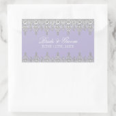 Traan Drop Lace, Lavender Wedding Seal of Sticker (Tas)