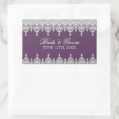 Traan Drop Lace, Lavender Wedding Seal of Sticker (Tas)