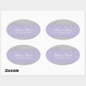 Traan Drop Lace, Lavender Wedding Seal of Sticker (Vel)