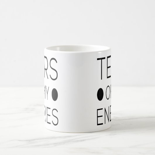 Traan van m'n vijanden grappige collega-cadeau voo koffiemok (Center)