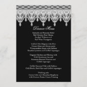 Traandruppelkant, Zwart & Wit - Diner Menu (Voorkant)