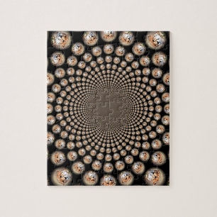 Traanmarkeringen van de bedreigde cheeta legpuzzel