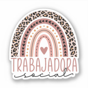 Trabajadora Sociaal, Latina Sociaal werker Sticker