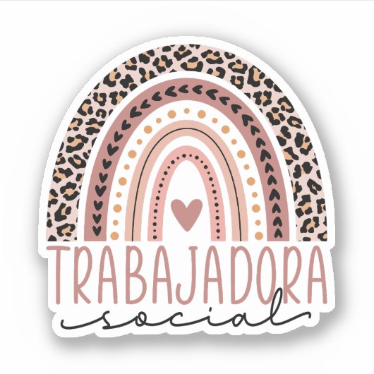 Trabajadora Sociaal, Latina Sociaal werker Sticker (Voorkant)