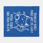 Trabajo duro fleece deken (Voorkant (Horizontaal))