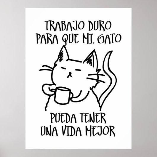 Trabajo duro poster (Voorkant)