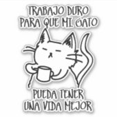 Trabajo duro sticker (Voorkant)