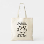 Trabajo duro tote bag (Achterkant)