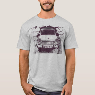 Trabant Car, Black & White, Berlijnse muur (1) T-shirt