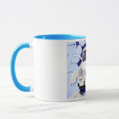 Trabant Car, Bleek Blue, Berlijnse muur Mok (Links)