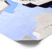 Trabant Car, Bleek Blue, Berlijnse muur Poster (Hoek)