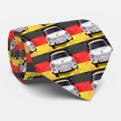 Trabant Car en German Flag, Berlin Wall Stropdas (Opgerold)