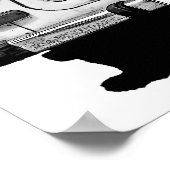 Trabant Car Front, Black and White, Berlijn Poster (Hoek)