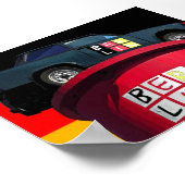 Trabant Car & German Flag, Berlijn Poster (Hoek)