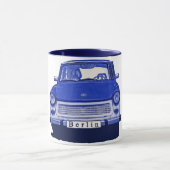 Trabant Car in Blue, Berlijn Mok (Midden)