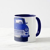 Trabant Car in Blue, Berlijn Mok (Voorkant rechts)