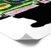 Trabant Car in Green, Berlijn Poster (Hoek)