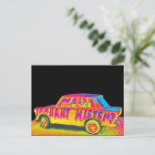 Trabant Car, Raibow Effect, Black Back, Berlin Briefkaart (Staand voorkant)