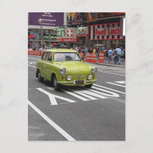 Trabant in Manhattan Briefkaart (Voorkant)