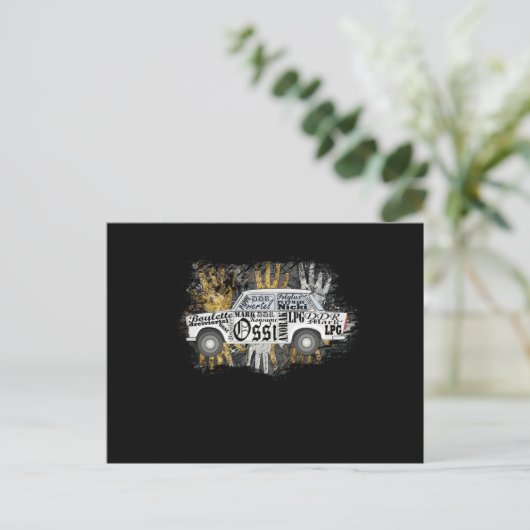 Trabant Pappe DDR Ossi Briefkaart (Staand voorkant)