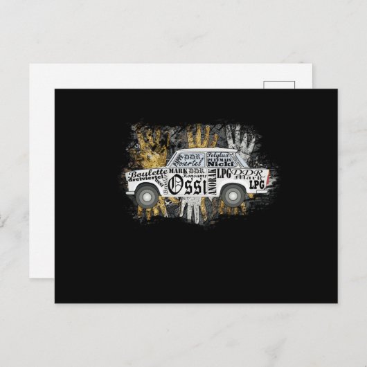 Trabant Pappe DDR Ossi Briefkaart (Voorkant / Achterkant)