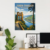 Traben-Trarbach Reisposter in vintage stijl  Poster (Thuiskantoor)