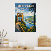 Traben-Trarbach Reisposter in vintage stijl  Poster (Keuken)