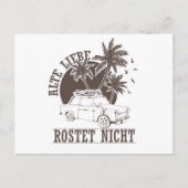 Trabi DDR Pappe "Alte Liebe rostet nicht" Briefkaart (Voorkant)