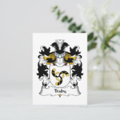 Traby Family Crest Briefkaart (Staand voorkant)