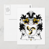Traby Family Crest Briefkaart (Voorkant / Achterkant)