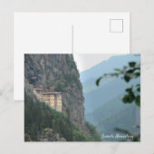 Trabzon Sumela Sumela Monastery Feestdagenkaart (Voorkant / Achterkant)