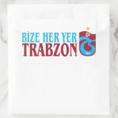 Trabzonspor Rechthoekige Sticker (Tas)