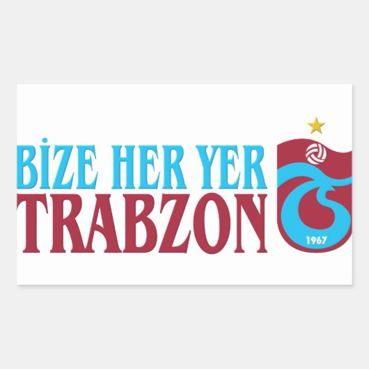 Trabzonspor Rechthoekige Sticker (Voorkant)