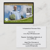 Traceable Shelftalker met QR-code (onafhankelijk B Visitekaartje (Voorkant / Achterkant)